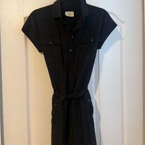 Tuckernuck Black Short-Sleeve Dress